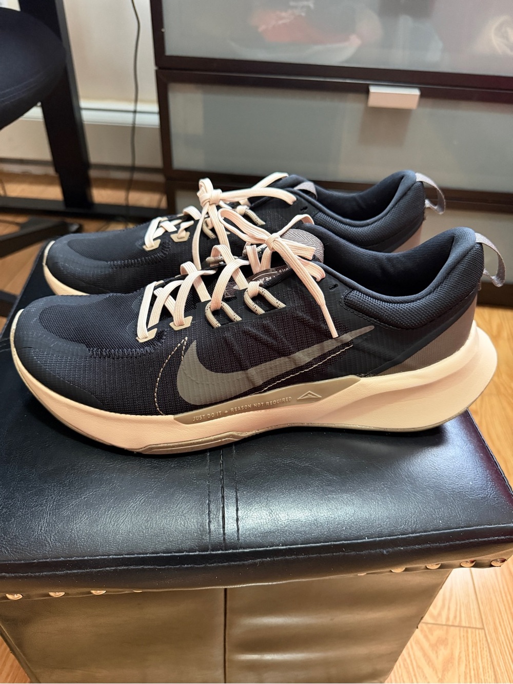 Nike Trail Men’s Black and Light Pink Running Shoes